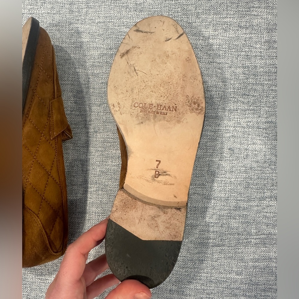 Cole Haan Brown Suede Loafers - Picture 6 of 7